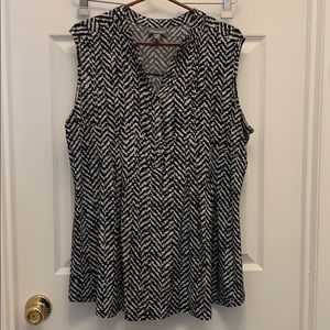 Roz&ali long sleeveless blouse 1x